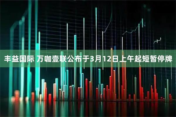 丰益国际 万咖壹联公布于3月12日上午起短暂停牌