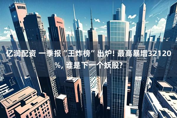 亿润配资 一季报“王炸榜”出炉! 最高暴增32120%, 谁是下一个妖股?