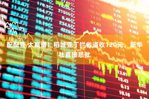 配配查 太离谱！稻城亚丁拦省道收120元，新华社直接怒批